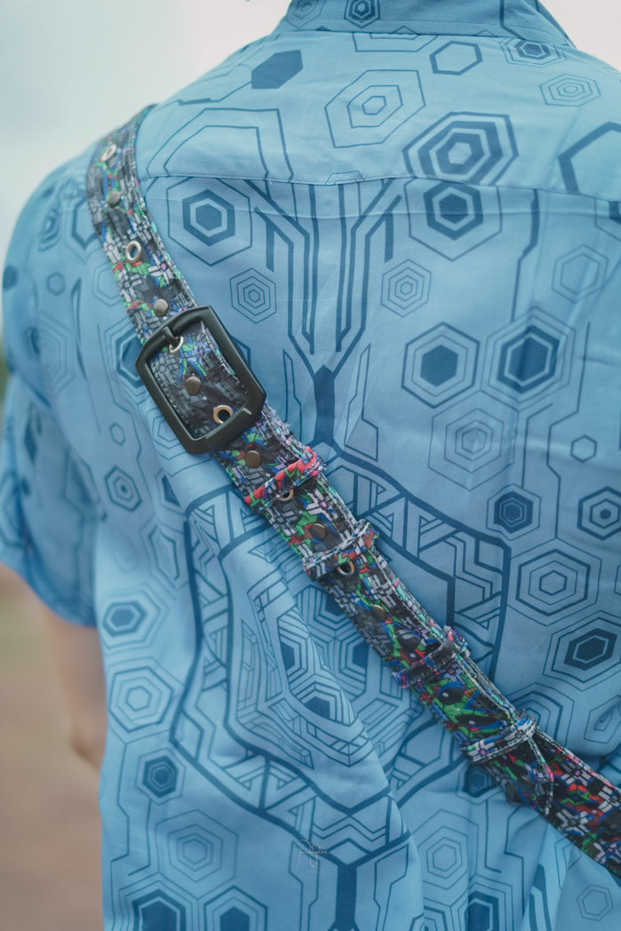 EQUILIBRIUM Geometric Crossbody Bag – Psytrance Festival Sling Bag