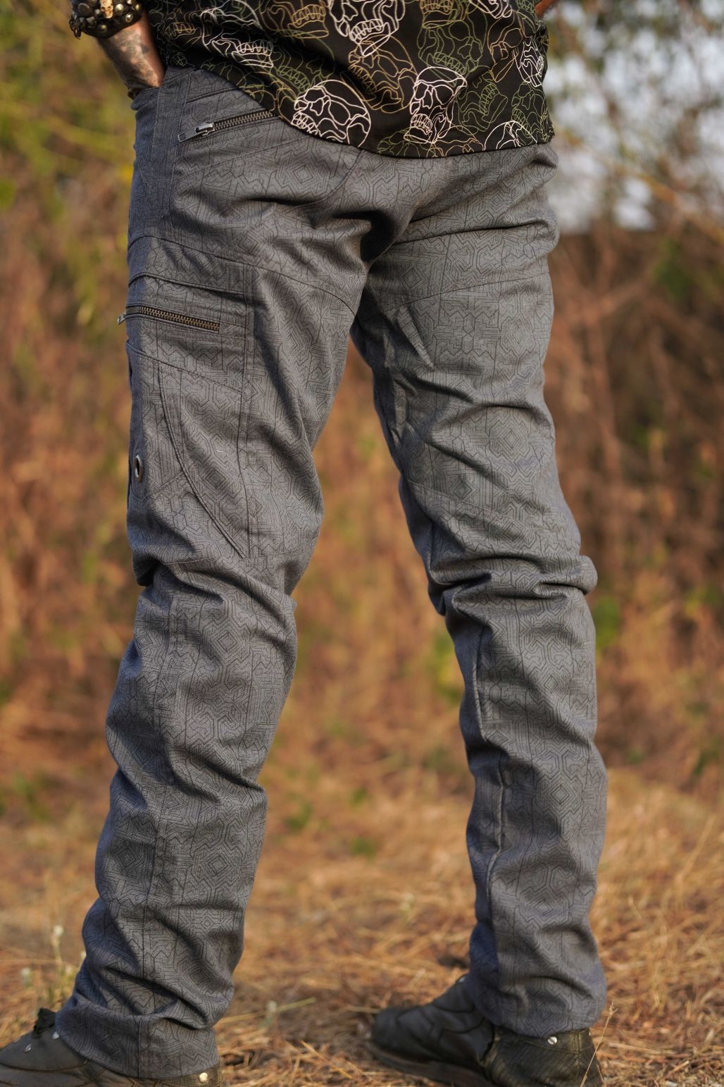 MAGMA CODEX- LA Pants in Blue Color | Men's Partywear Cargo Pants