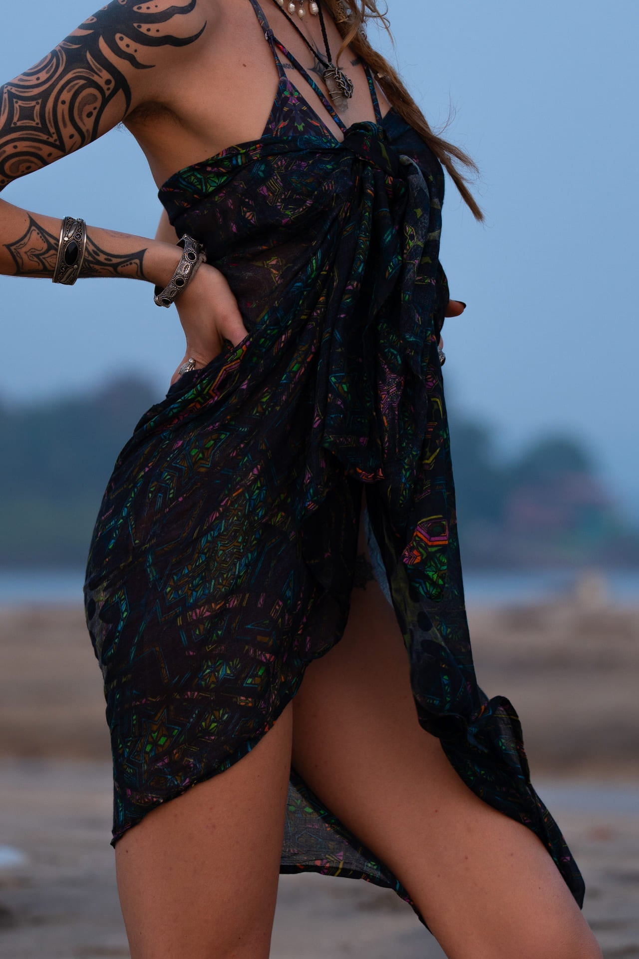 Mind Flare – Psychedelic Rave Swimwear Bikini Set for Women