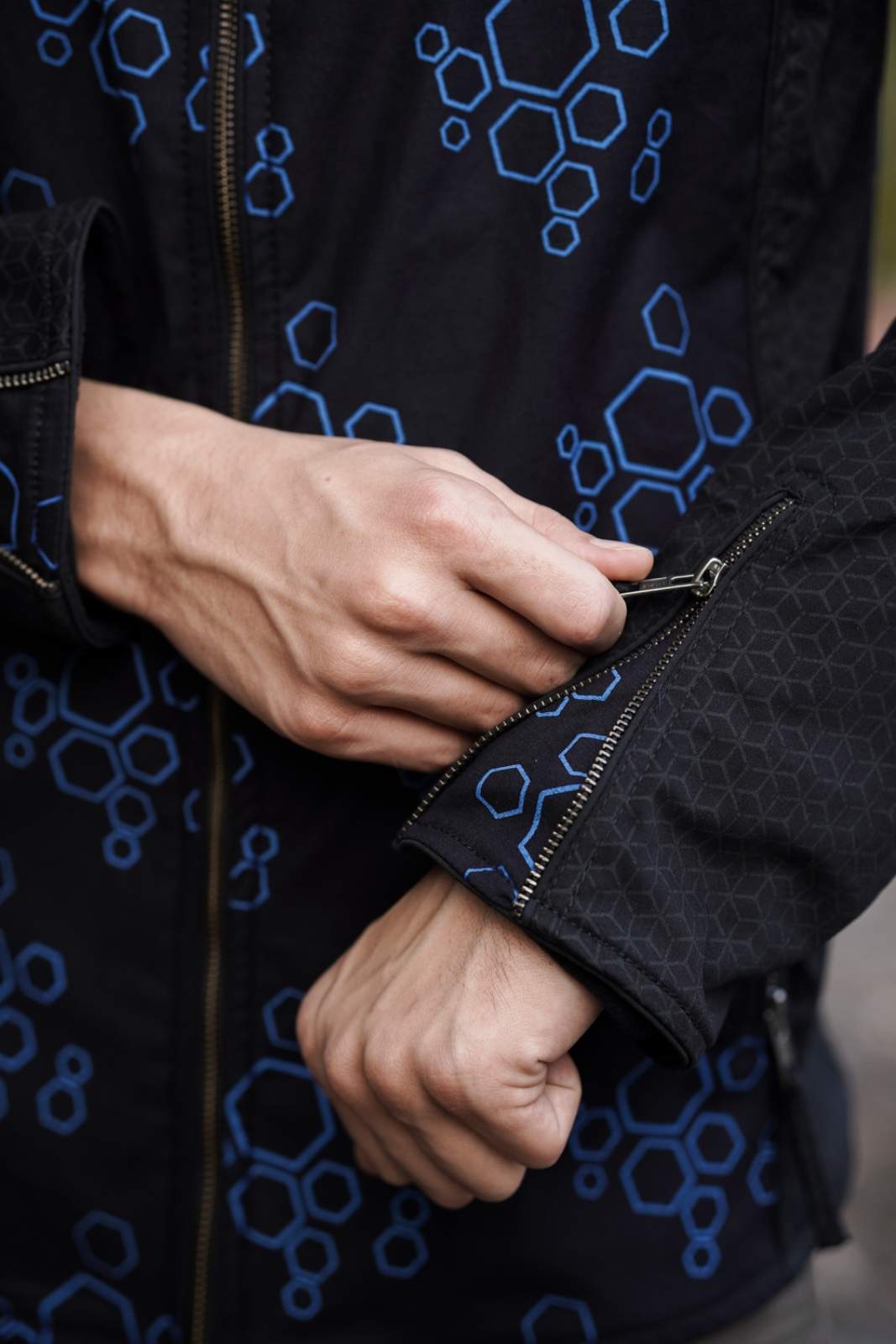ABSTRACT DWELL - Men's Printed Heavy Cotton Jacket
