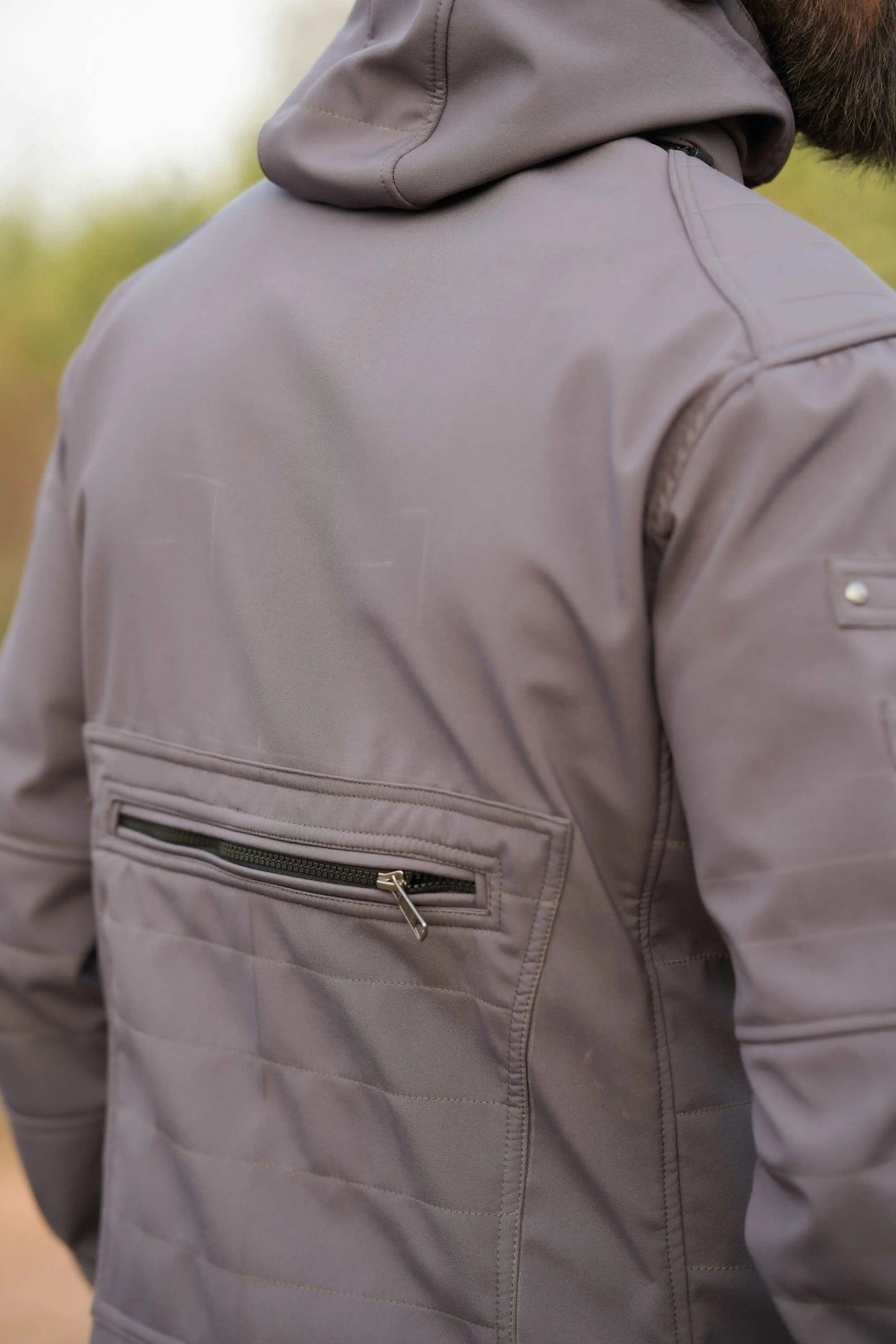 Windproof Festival Jacket – Armor 2.0 Olive Green Futuristic Hooded Jacket