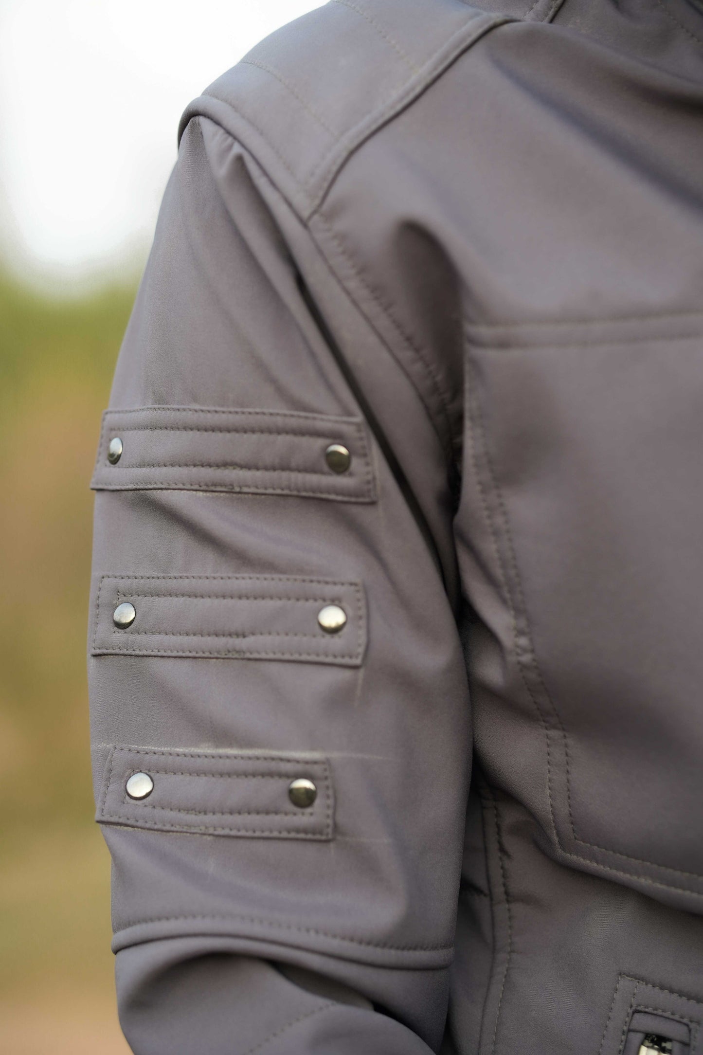 Windproof Festival Jacket – Armor 2.0 Olive Green Futuristic Hooded Jacket