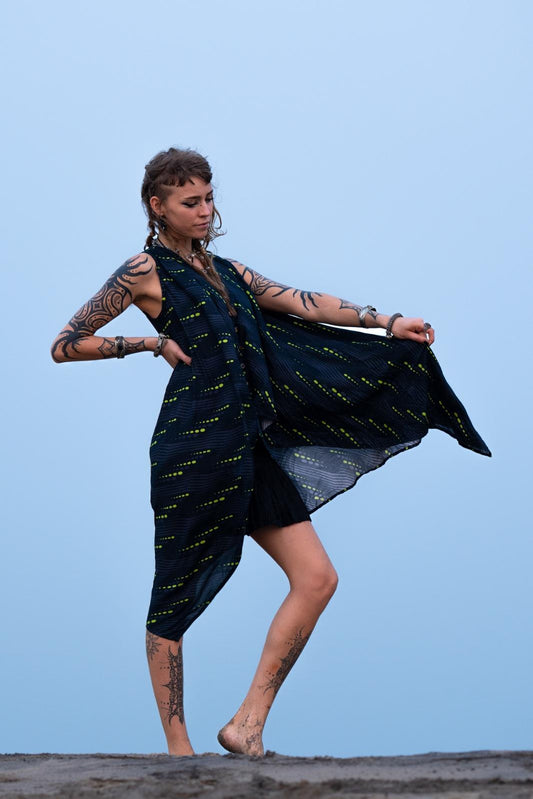 boho festival dress for women viscose high low dress