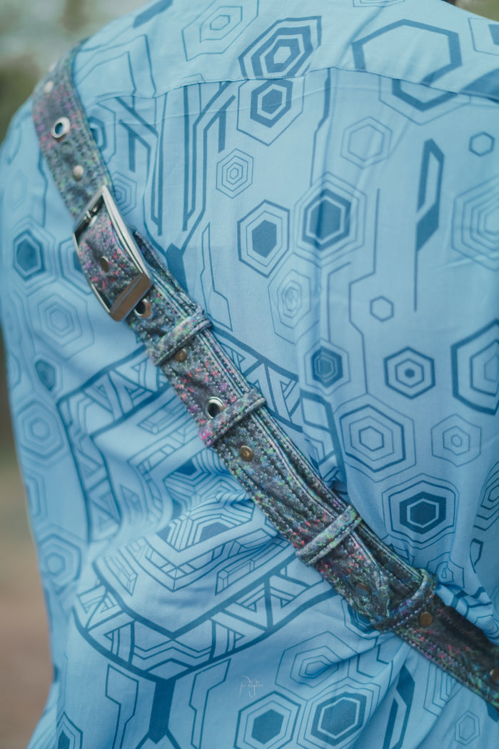 EQUILIBRIUM Geometric Crossbody Bag – Psytrance Festival Sling Bag