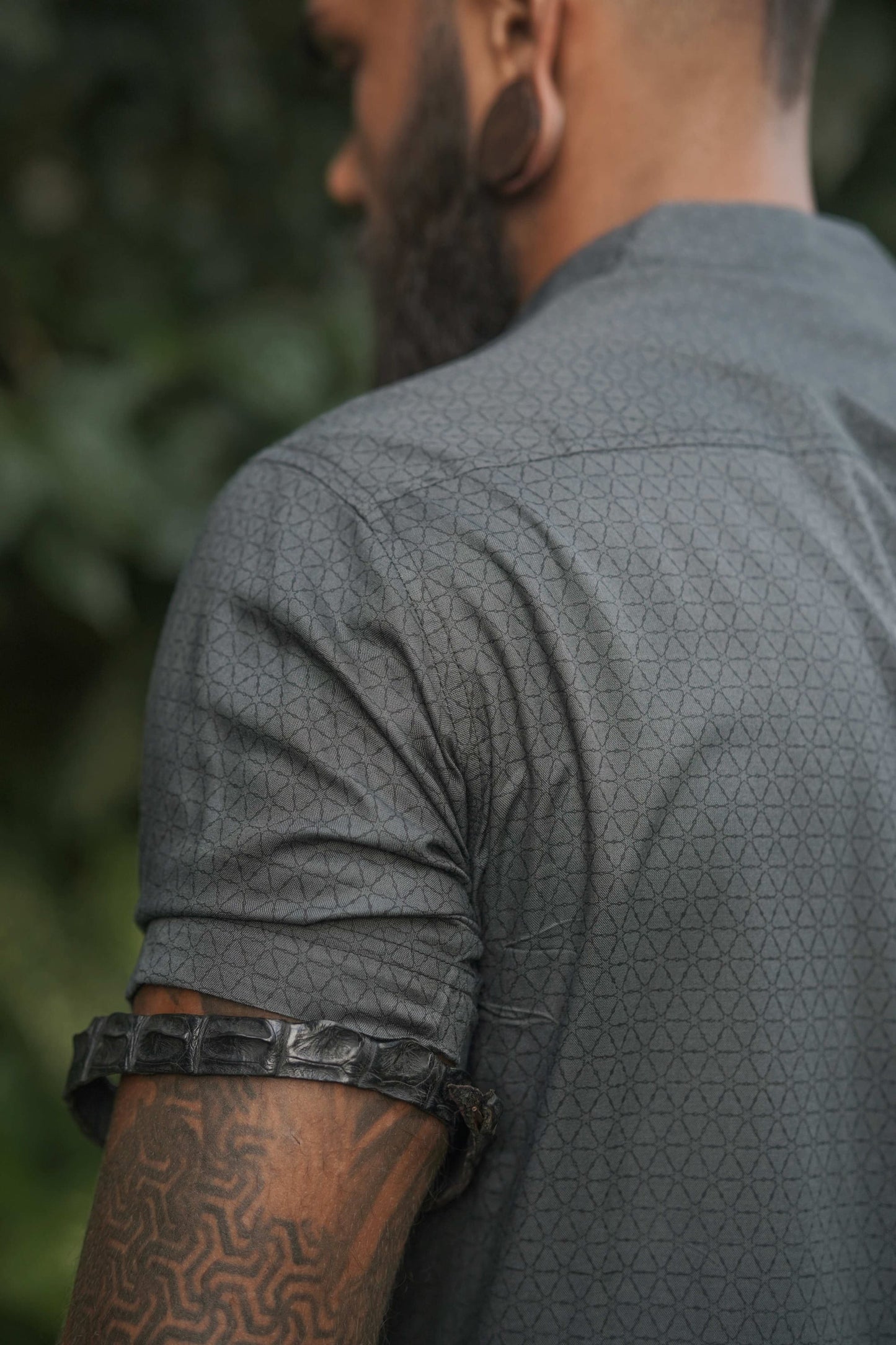 Walla viscose short sleeve shirt for men – spiritual festival look