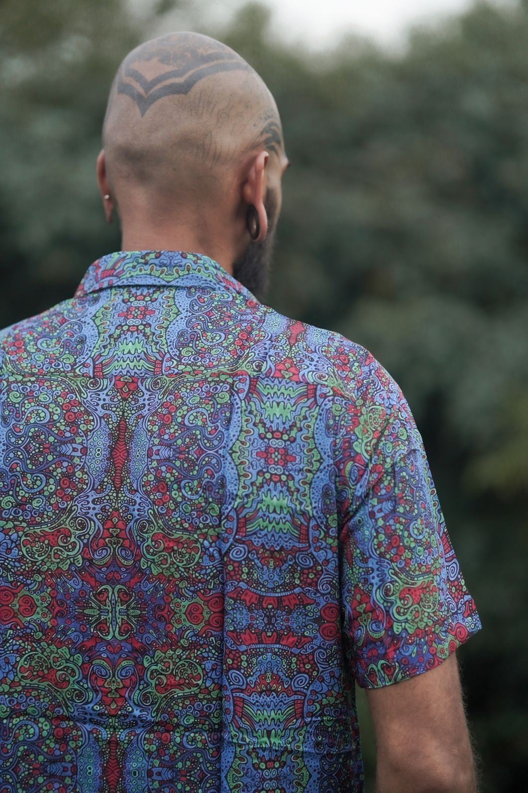 Forest Myth – Bamboo Lightweight Summer Wear Trippy Psychedelic Print Shirt