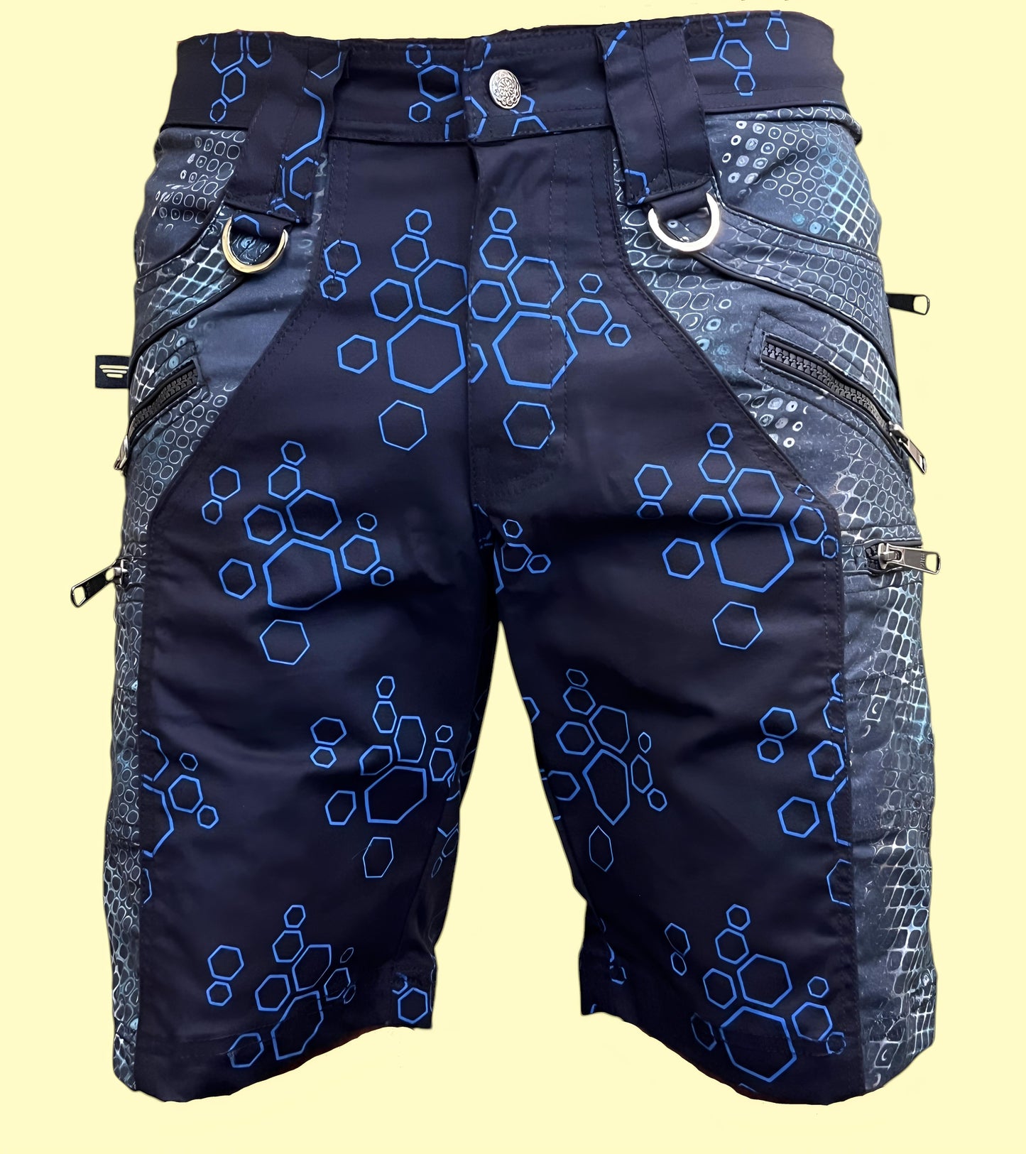 PYTHON DREAMS - Digital Molecular Python Printed Men's NY Shorts