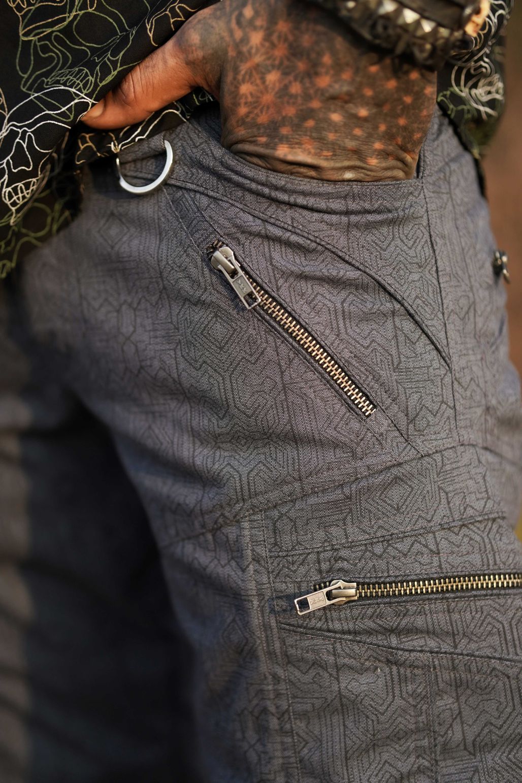 MAGMA CODEX- LA Pants in Blue Color | Men's Partywear Cargo Pants