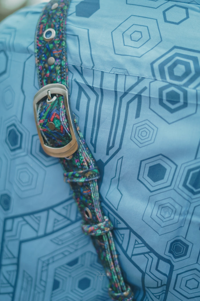 MYCELIUM Psychedelic Crossbody Bag – Festival Canvas Sling Bag