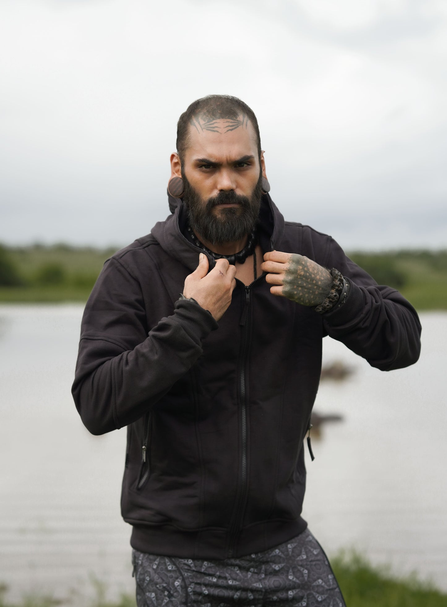PIRATE'S GOSPEL Edition | Cotton Fleece Black Hoodies for Men Skull Print