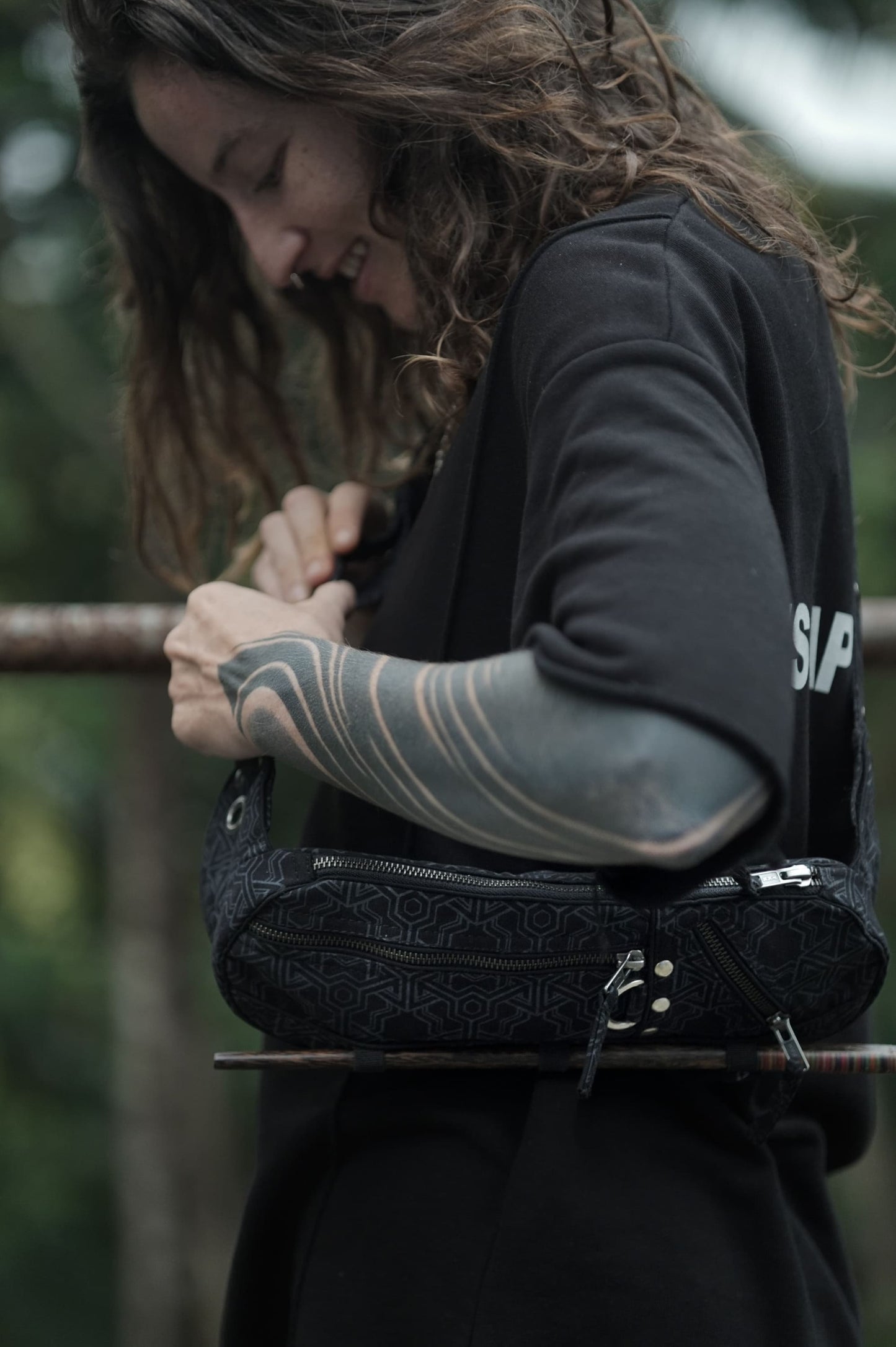 Pythagoras Sacred Geometry Festival Crossbody Bag – Psychedelic Sling Pouch