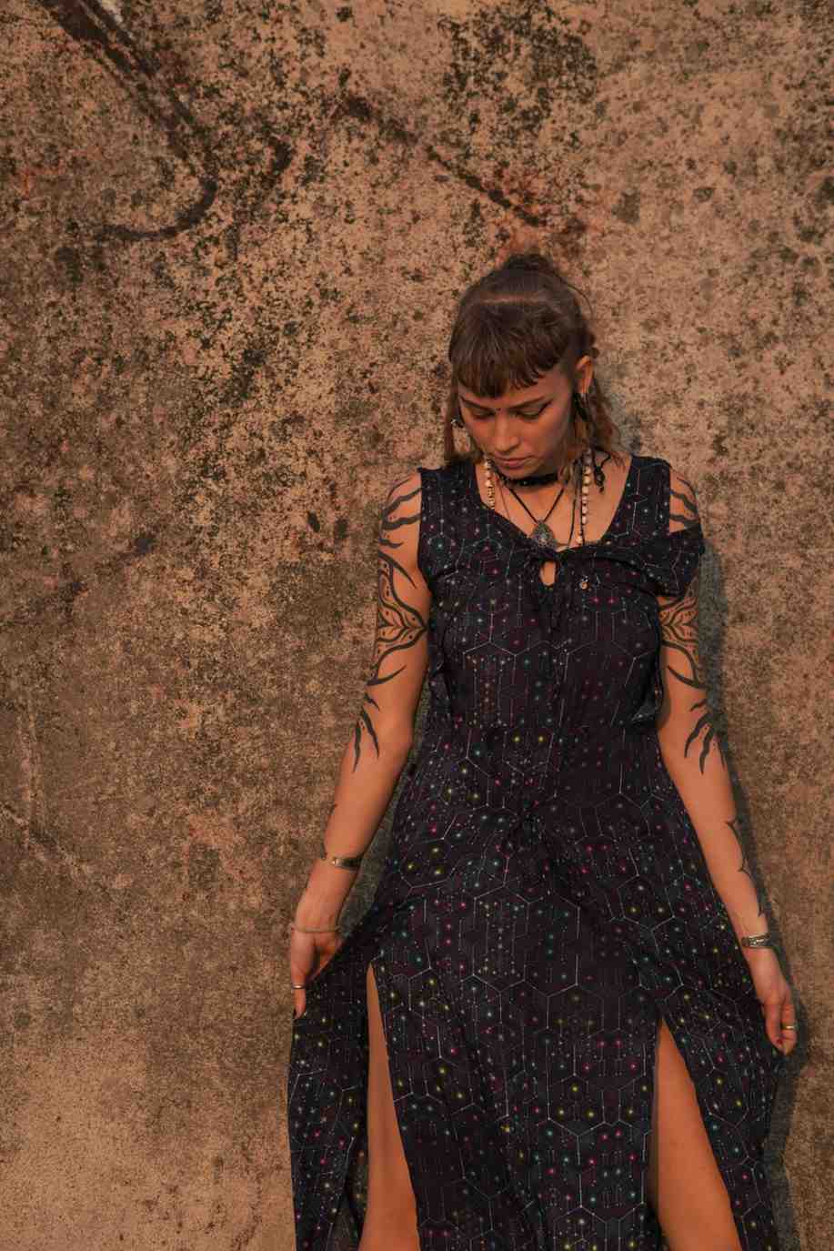 Neurosomatic Circuit Boho Fairy Dress - Bamboo Women Dress