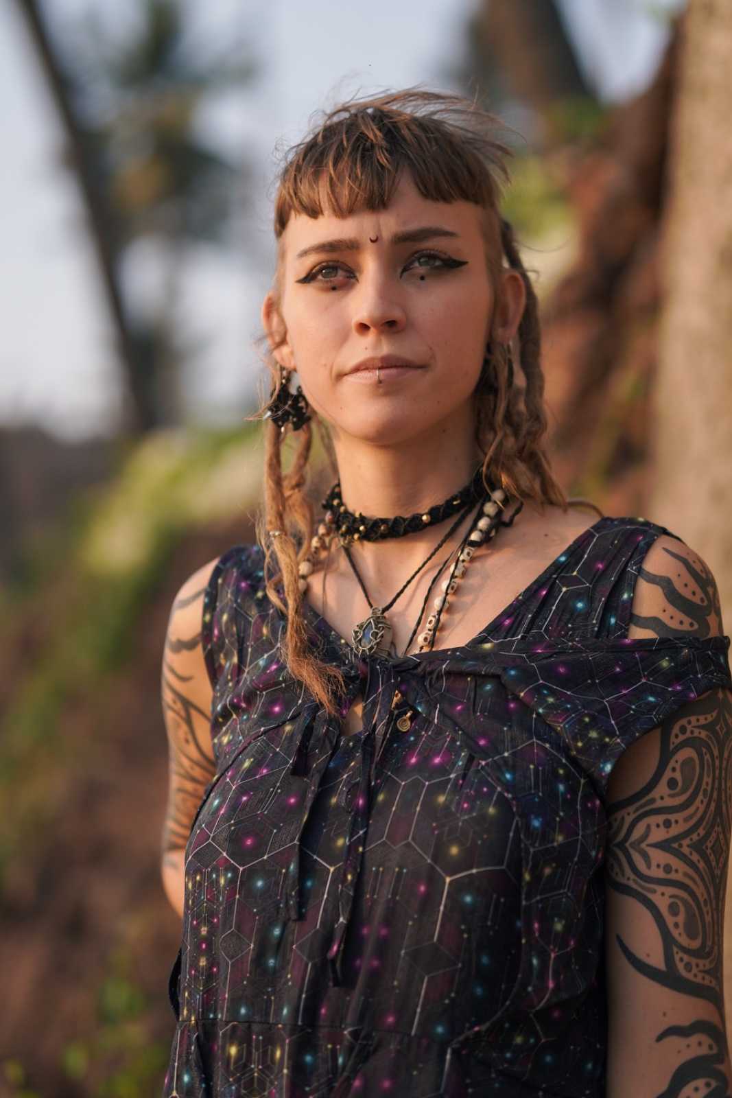 Neurosomatic Circuit Boho Fairy Dress - Bamboo Women Dress
