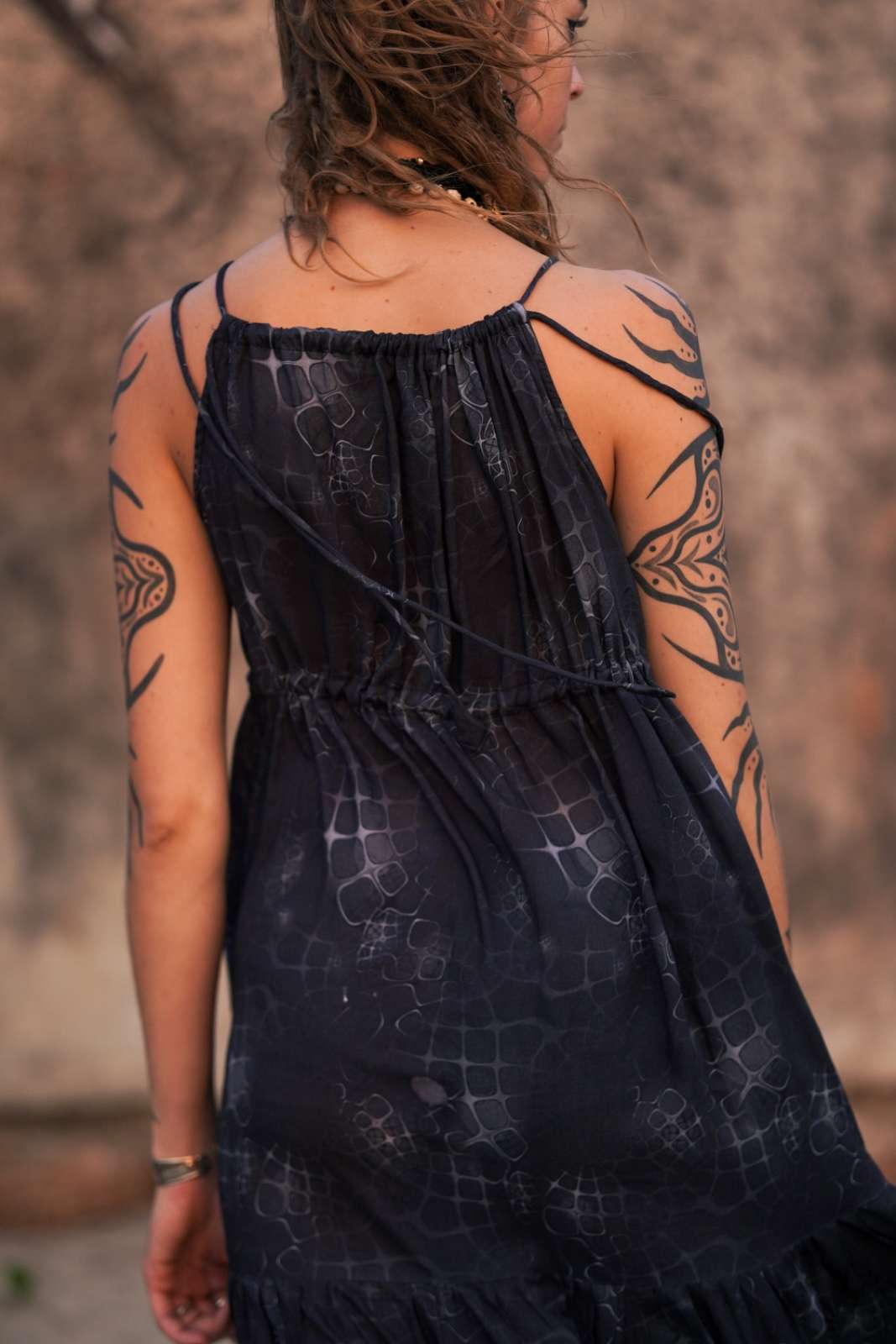 Levitance - Empire Dress Boho Bamboo Women's Long Dress