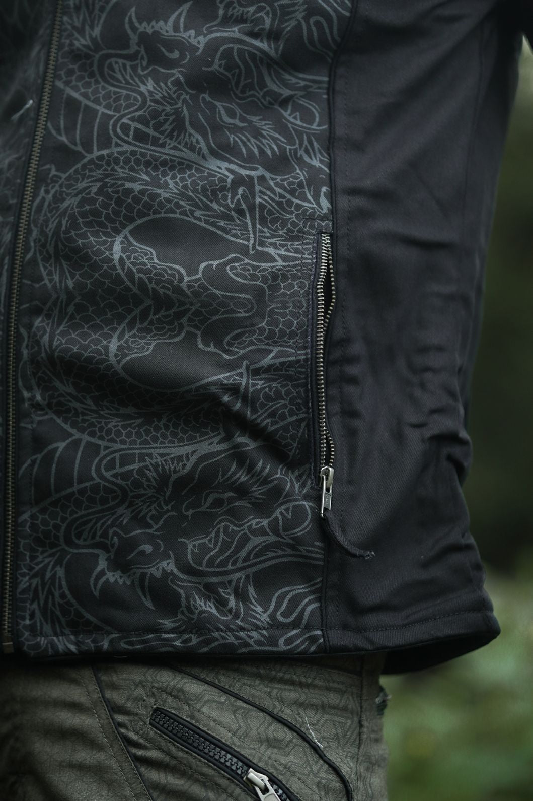 VANTA DRAGON – Heavy Cotton Festival Jacket for Men | Psychedelic Hoodie Jacket