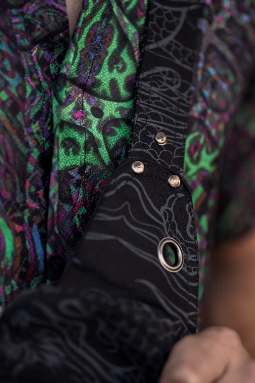 VANTA DRAGON Rave Crossbody Bag – Psychedelic Festival Canvas Sling Bag