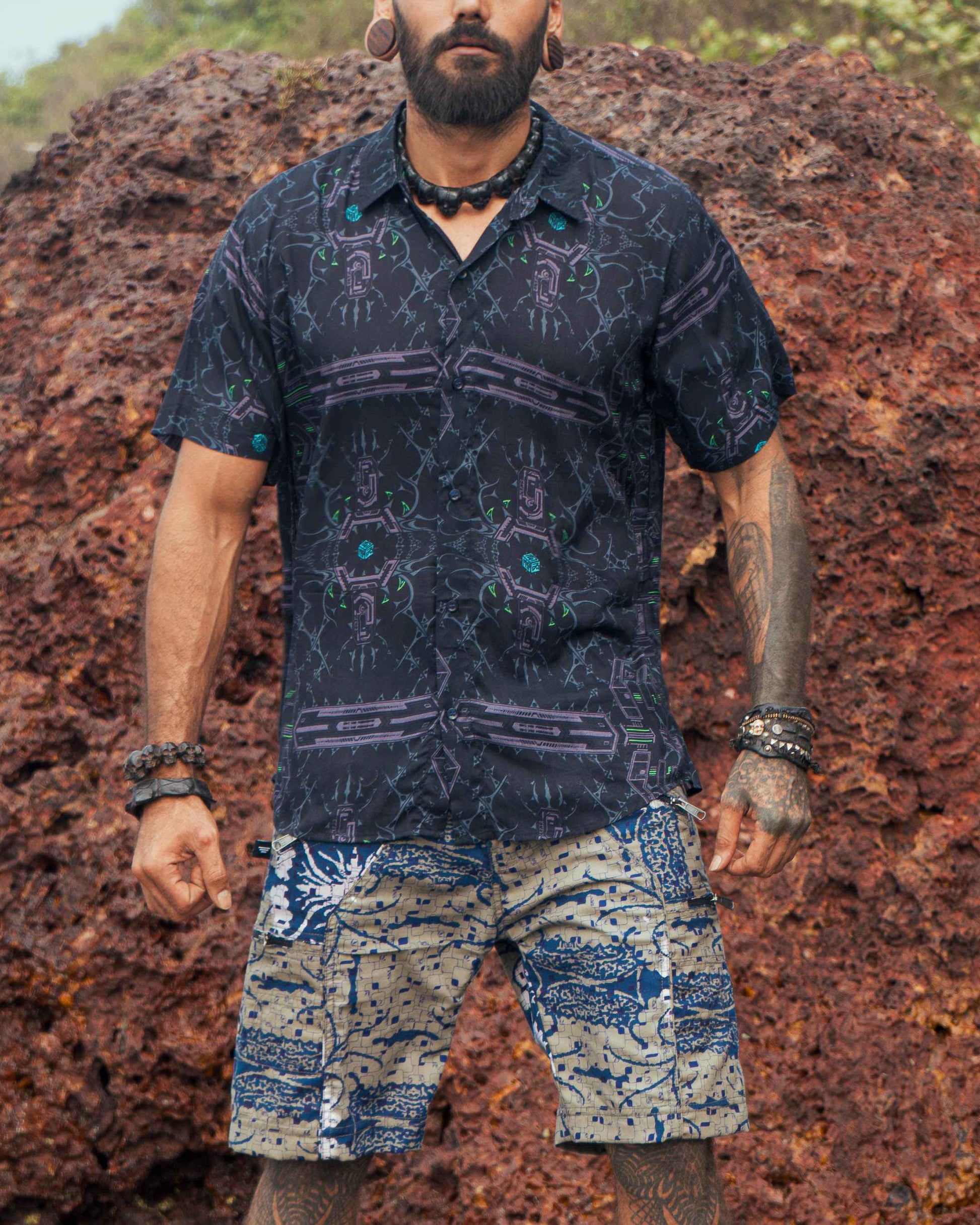 lightweight bamboo shirt for men made from breathable bamboo modal fabric front view